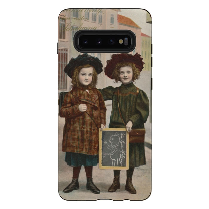Galaxy S10 plus StrongFit Vintage School Girls by Andrea Haase
