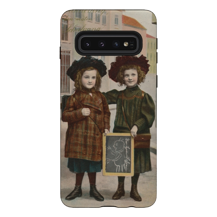 Galaxy S10 StrongFit Vintage School Girls by Andrea Haase