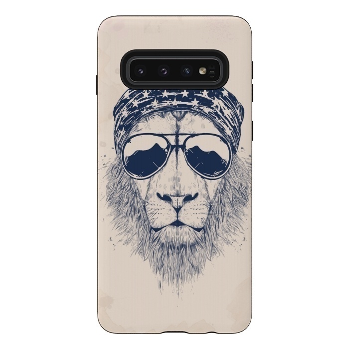 Galaxy S10 StrongFit Wild lion by Balazs Solti