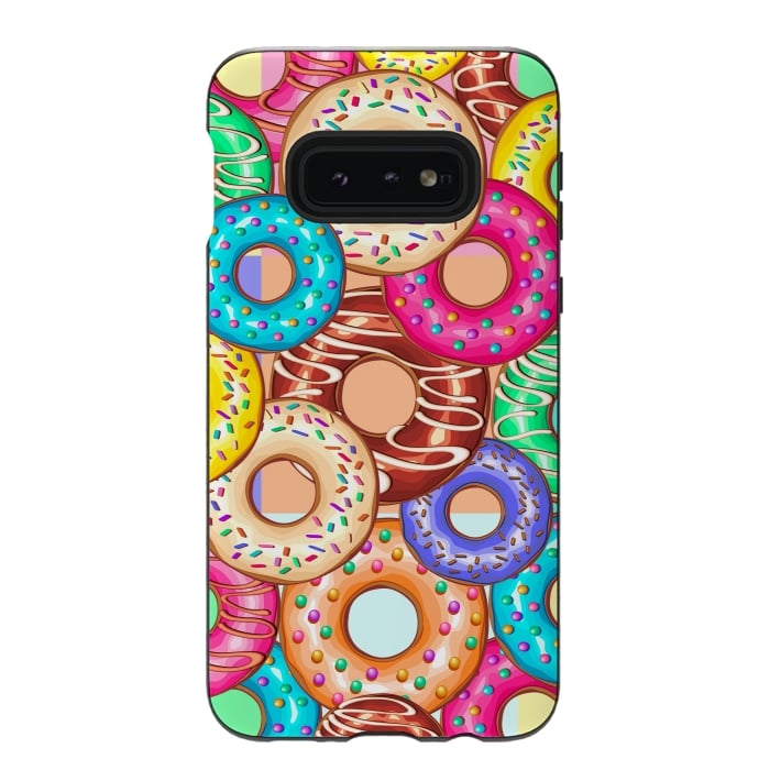 Galaxy S10e StrongFit Donuts Punchy Pastel flavours by BluedarkArt