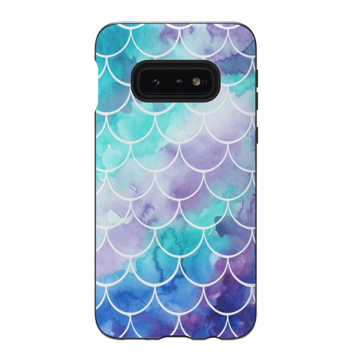 Galaxy S10e StrongFit Pastel Clouds Mermaids Tail by Becky Starsmore