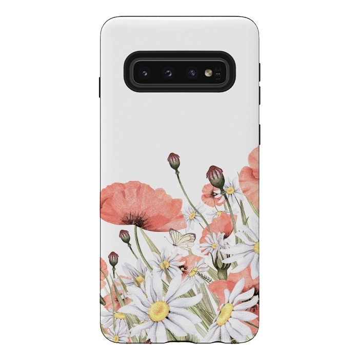 Galaxy S10 StrongFit Summer Poppy and Camomile Field by  Utart