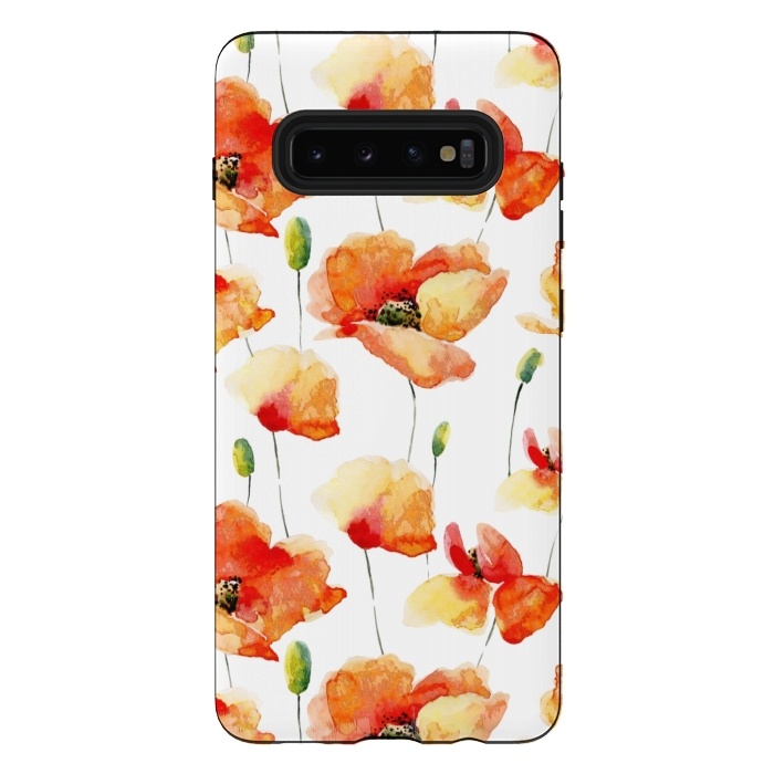 Galaxy S10 plus StrongFit Poppies Forever by  Utart