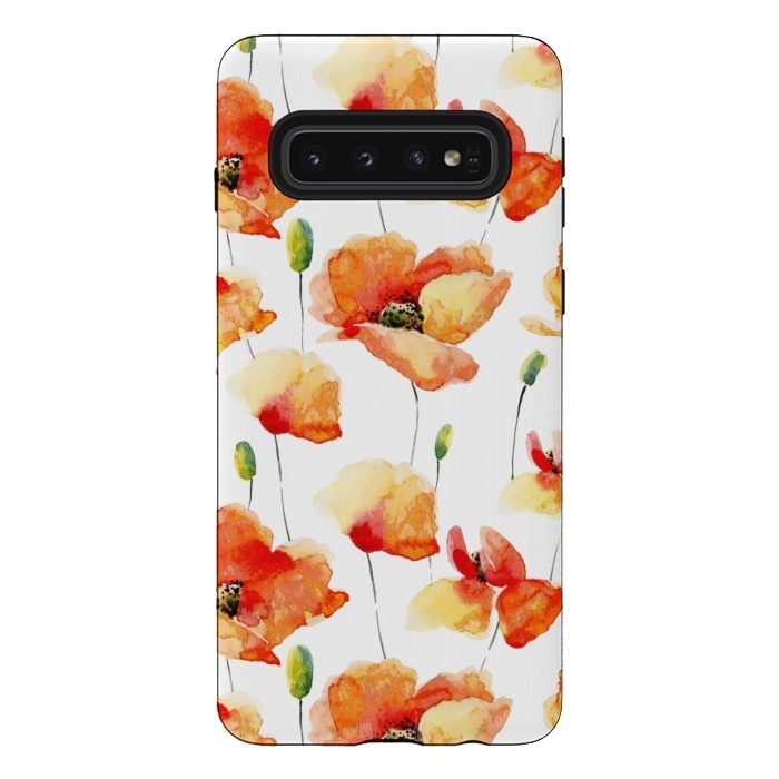 Galaxy S10 StrongFit Poppies Forever by  Utart