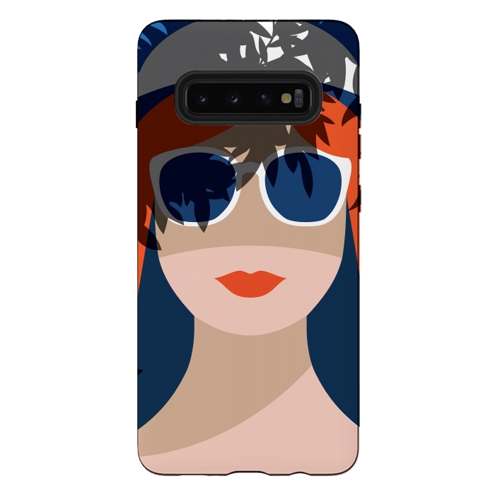 Galaxy S10 plus StrongFit Girl with Sunglasses by DaDo ART