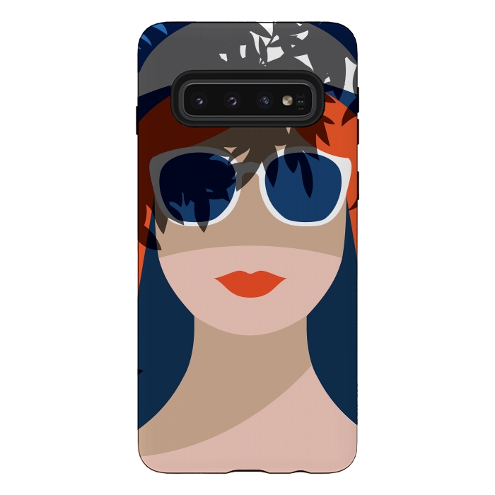 Galaxy S10 StrongFit Girl with Sunglasses by DaDo ART