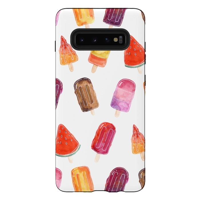 Galaxy S10 plus StrongFit Summer Popsicle Print by Becky Starsmore