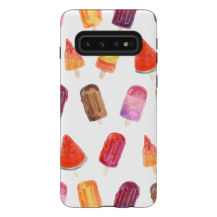 Galaxy S10 StrongFit Summer Popsicle Print by Becky Starsmore