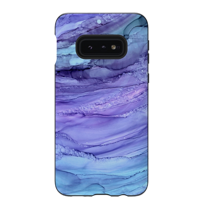 Galaxy S10e StrongFit Purple Mermaid Marble by Becky Starsmore