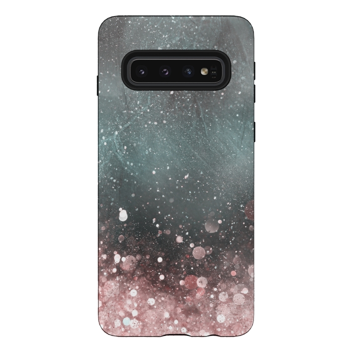 Galaxy S10 StrongFit Pink Sparkle 2 by Andrea Haase