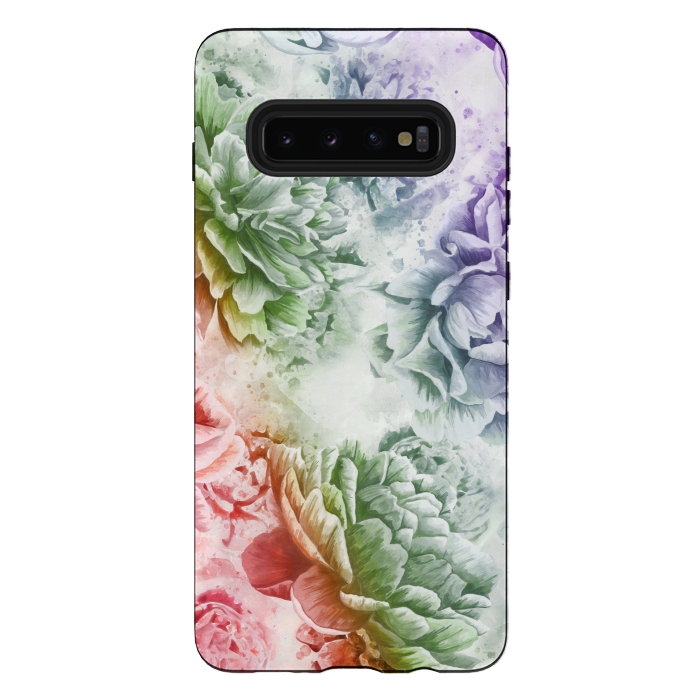 Galaxy S10 plus StrongFit Soft Flowers by Creativeaxle