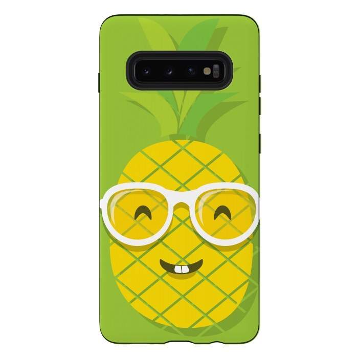 Galaxy S10 plus StrongFit Summer Fun - Smiling Pineapple by DaDo ART