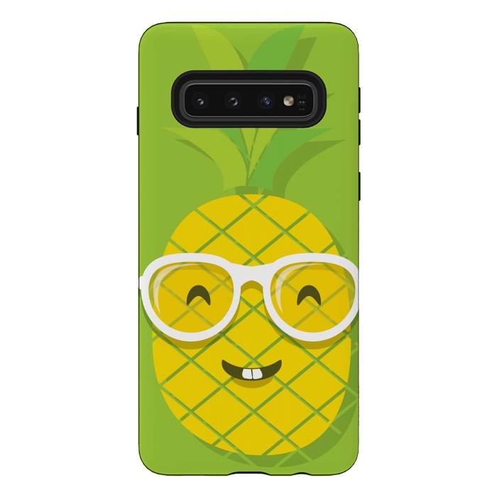 Galaxy S10 StrongFit Summer Fun - Smiling Pineapple by DaDo ART
