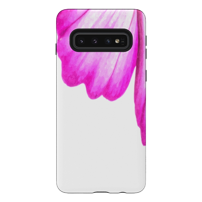 Galaxy S10 StrongFit Pink Flower Abstract by Alemi