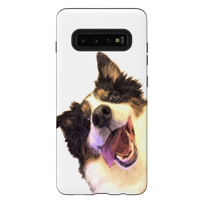Galaxy S10 plus StrongFit Happy Dog by Alemi