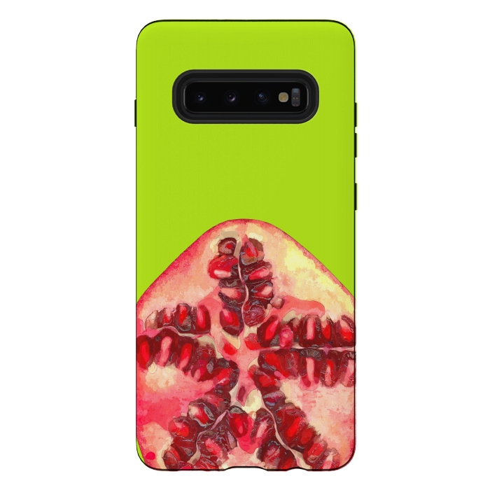 Galaxy S10 plus StrongFit Pomegranate Tropical Fruit by Alemi