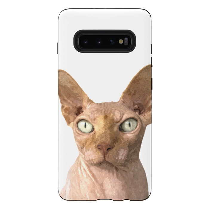 Galaxy S10 plus StrongFit Sphynx Cat Portrait by Alemi