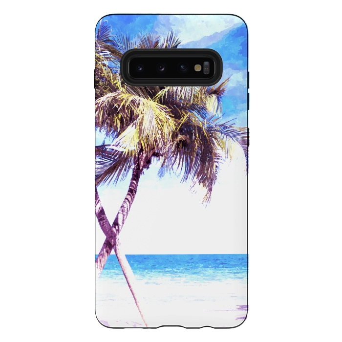 Galaxy S10 plus StrongFit Palm Trees Beach by Alemi