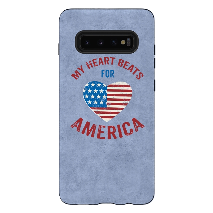 Galaxy S10 plus StrongFit My Heart For America  by Andrea Haase