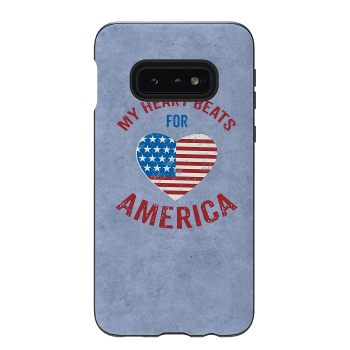 Galaxy S10e StrongFit My Heart For America  by Andrea Haase