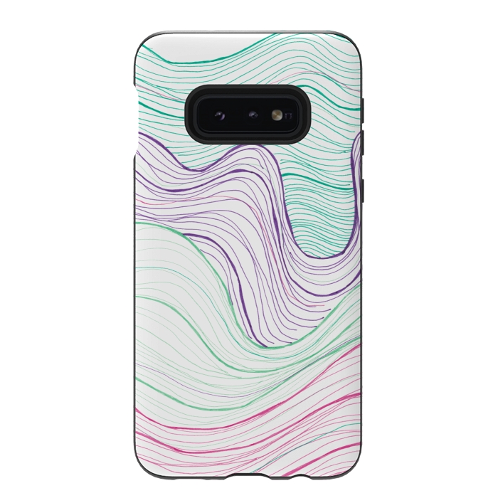 Galaxy S10e StrongFit Gentle Waves by Laura K Maxwell