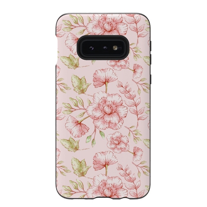 Galaxy S10e StrongFit Pink Roses by  Utart