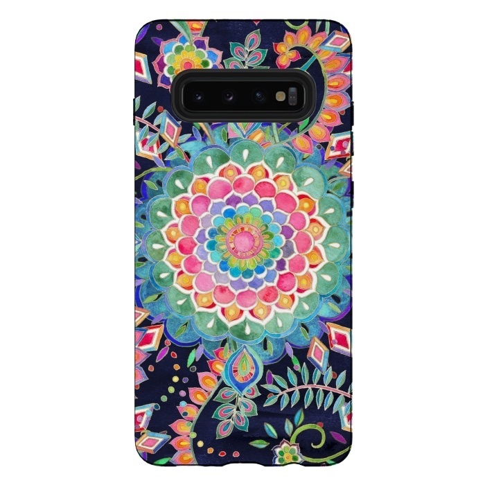 Galaxy S10 plus StrongFit Color Celebration Mandala by Micklyn Le Feuvre