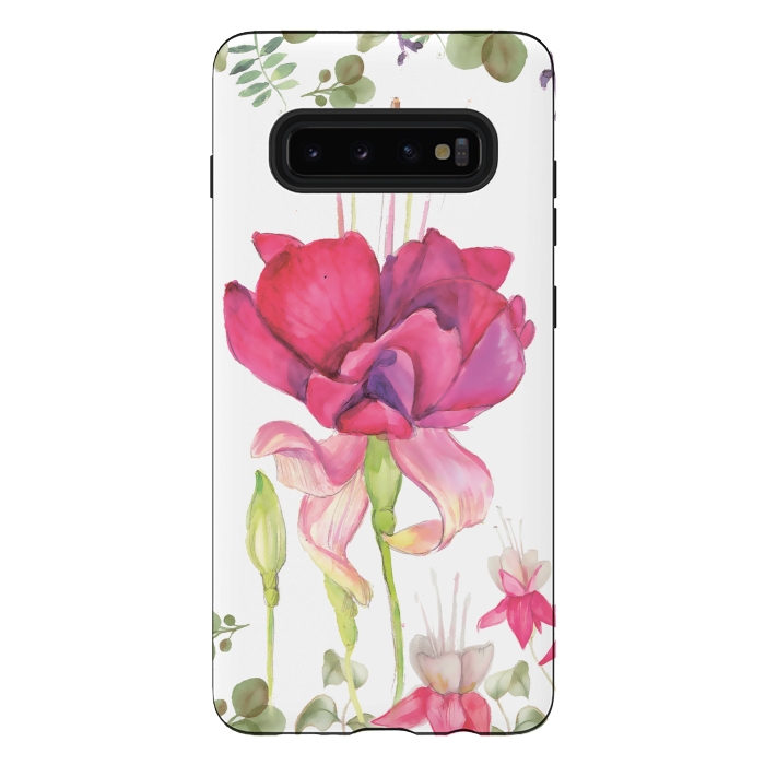 Galaxy S10 plus StrongFit Reddish Rose by Creativeaxle