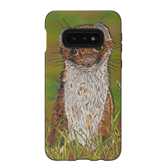 Galaxy S10e StrongFit Summer Stoat by Lotti Brown