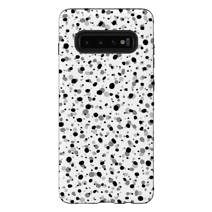 Galaxy S10 plus StrongFit Black Dots by Majoih