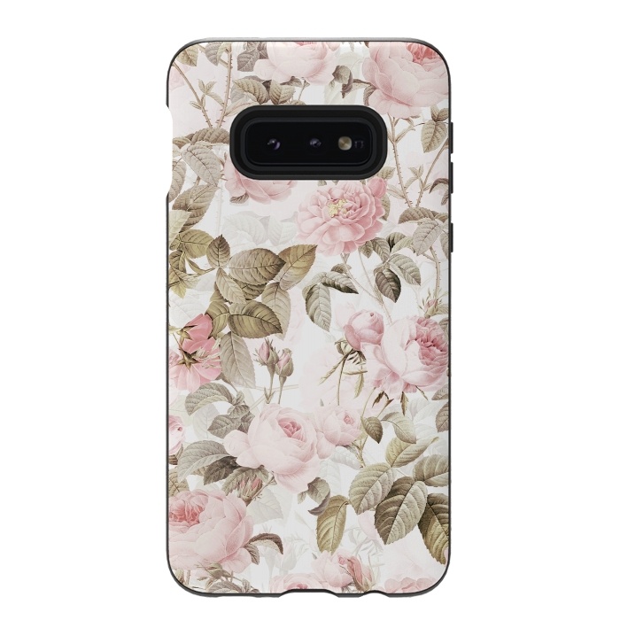 Galaxy S10e StrongFit Pastel Vintage Roses by  Utart