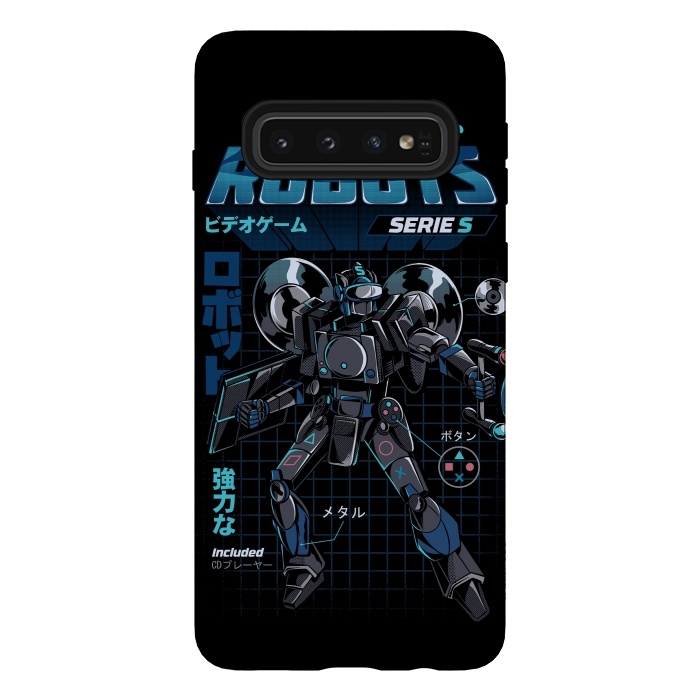 Galaxy S10 StrongFit Video Game Robot - Model S by Ilustrata