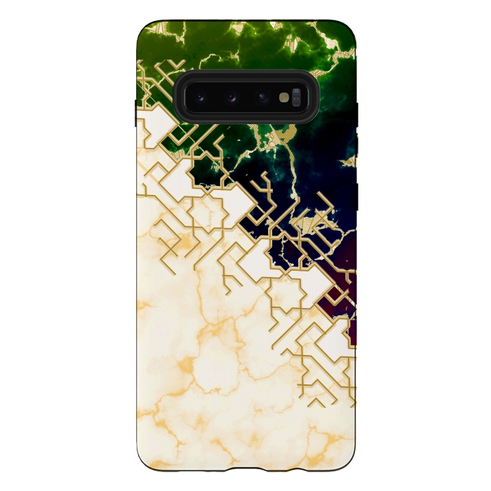 Galaxy S10 plus StrongFit Marble and ocean by Kashmira Baheti