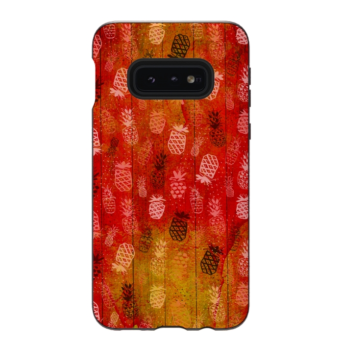 Galaxy S10e StrongFit Pineapples in Summer by Rossy Villarreal
