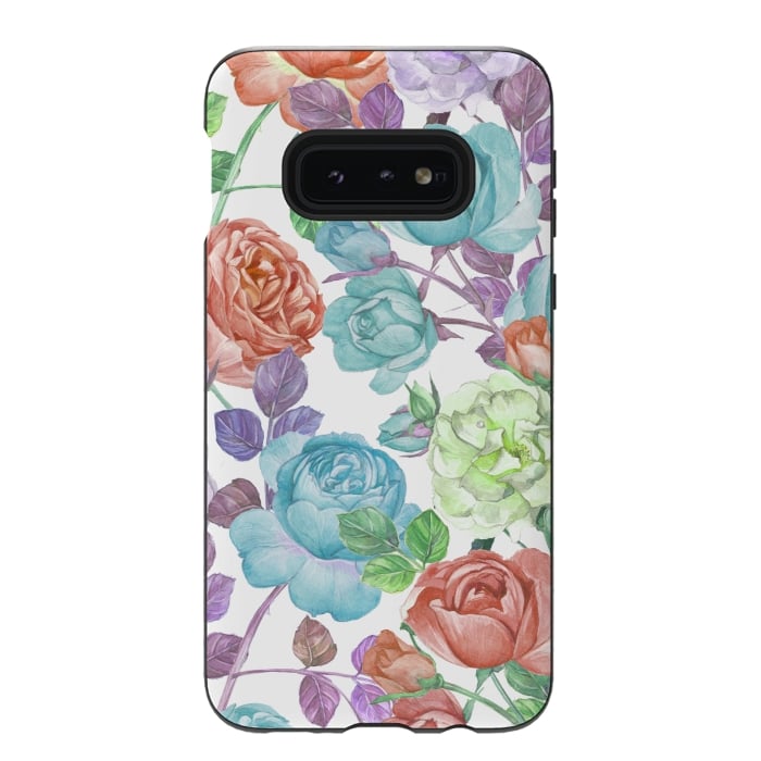 Galaxy S10e StrongFit Breathless Rose by Creativeaxle