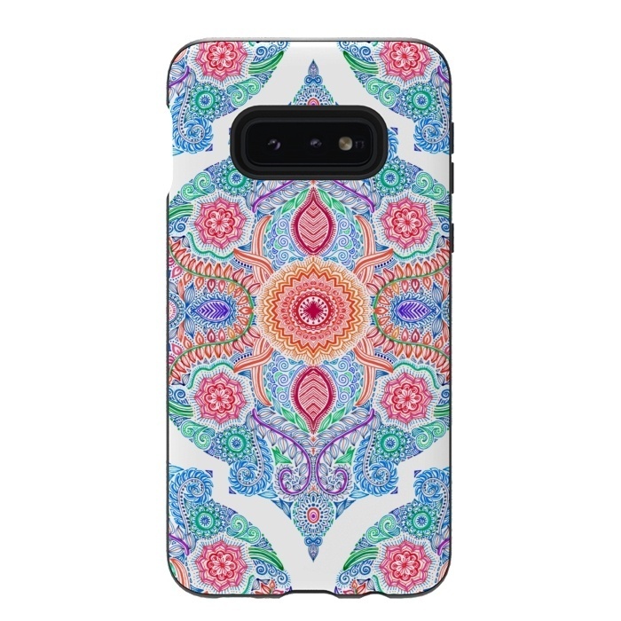 Galaxy S10e StrongFit Ink and Symmetry in Rainbow Brights by Micklyn Le Feuvre
