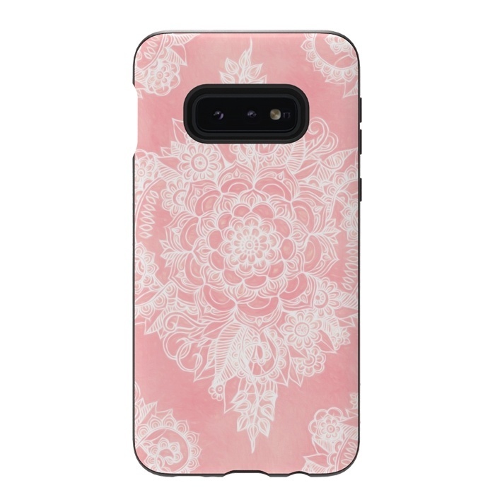 Galaxy S10e StrongFit Marshmallow Lace by Micklyn Le Feuvre