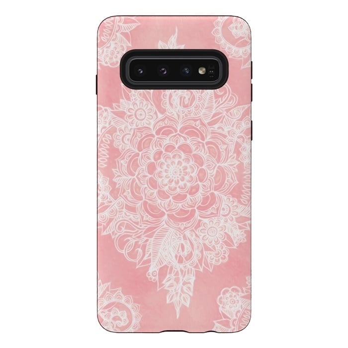 Galaxy S10 StrongFit Marshmallow Lace by Micklyn Le Feuvre