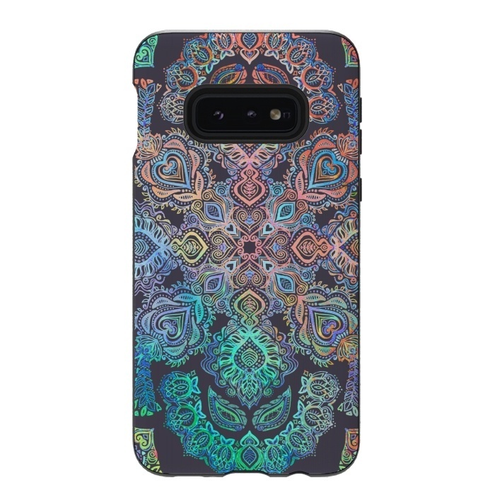 Galaxy S10e StrongFit Boho Intense by Micklyn Le Feuvre