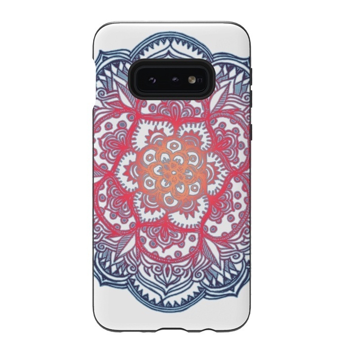 Galaxy S10e StrongFit Radiant Medallion Doodle by Micklyn Le Feuvre