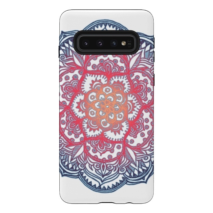 Galaxy S10 StrongFit Radiant Medallion Doodle by Micklyn Le Feuvre