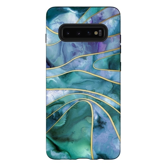 Galaxy S10 plus StrongFit The Magnetic Tide by Micklyn Le Feuvre