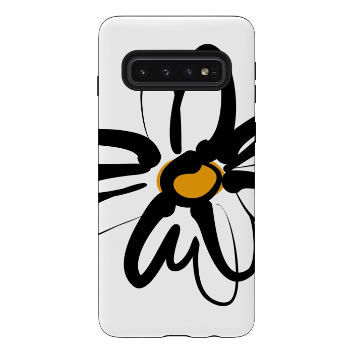 Galaxy S10 StrongFit Doodle Daisy by Majoih