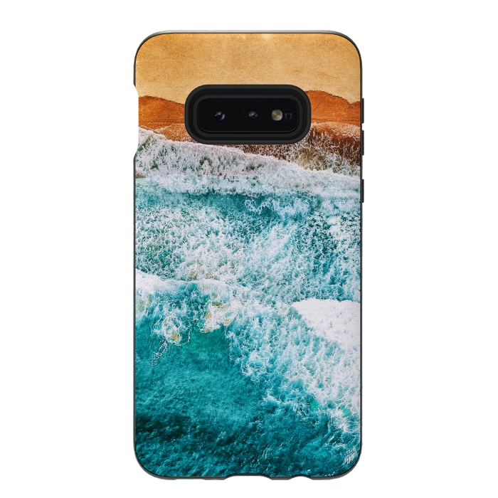 Galaxy S10e StrongFit Tropical VI - Beach Waves II by Art Design Works