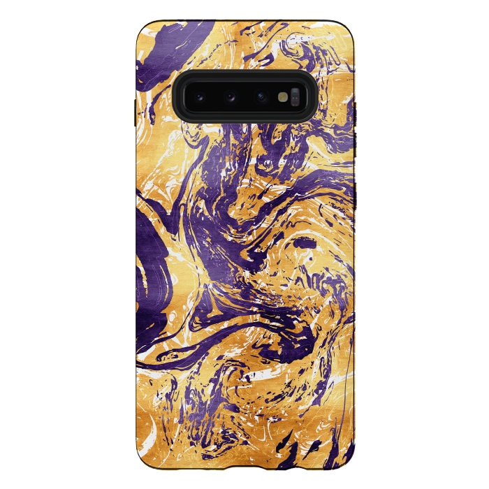 Galaxy S10 plus StrongFit Abstract Marble by Art Design Works