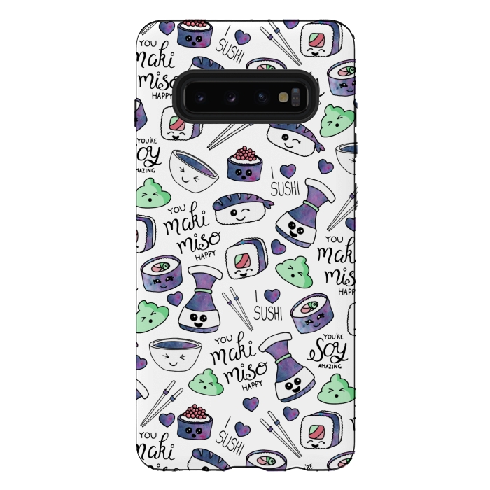 Galaxy S10 plus StrongFit Galaxy Sushi by gingerlique