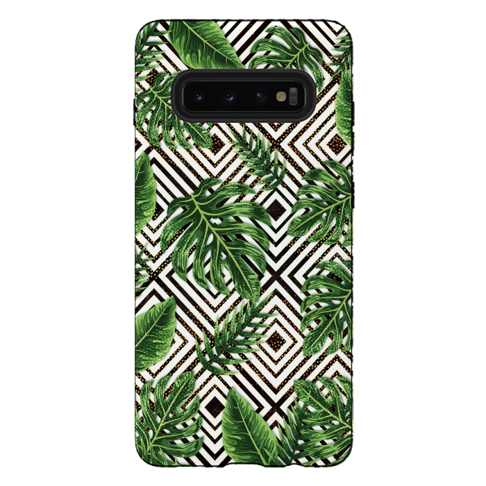 Galaxy S10 plus StrongFit Tropical VII by Art Design Works
