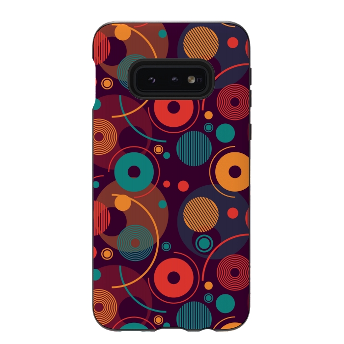 Galaxy S10e StrongFit colorful rounded shapes by TMSarts