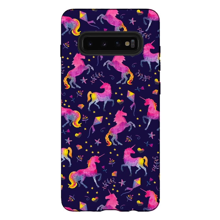 Galaxy S10 plus StrongFit Unicorn Jubliee by gingerlique