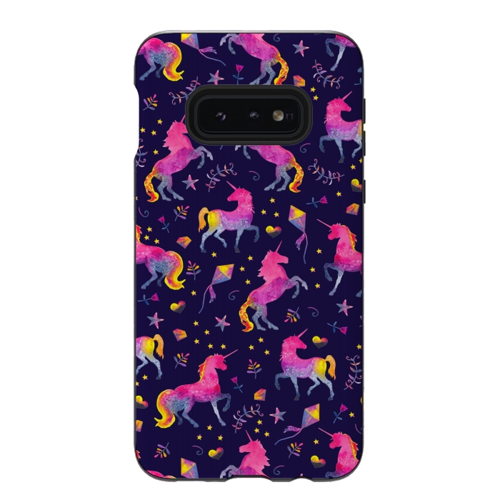 Galaxy S10e StrongFit Unicorn Jubliee by gingerlique
